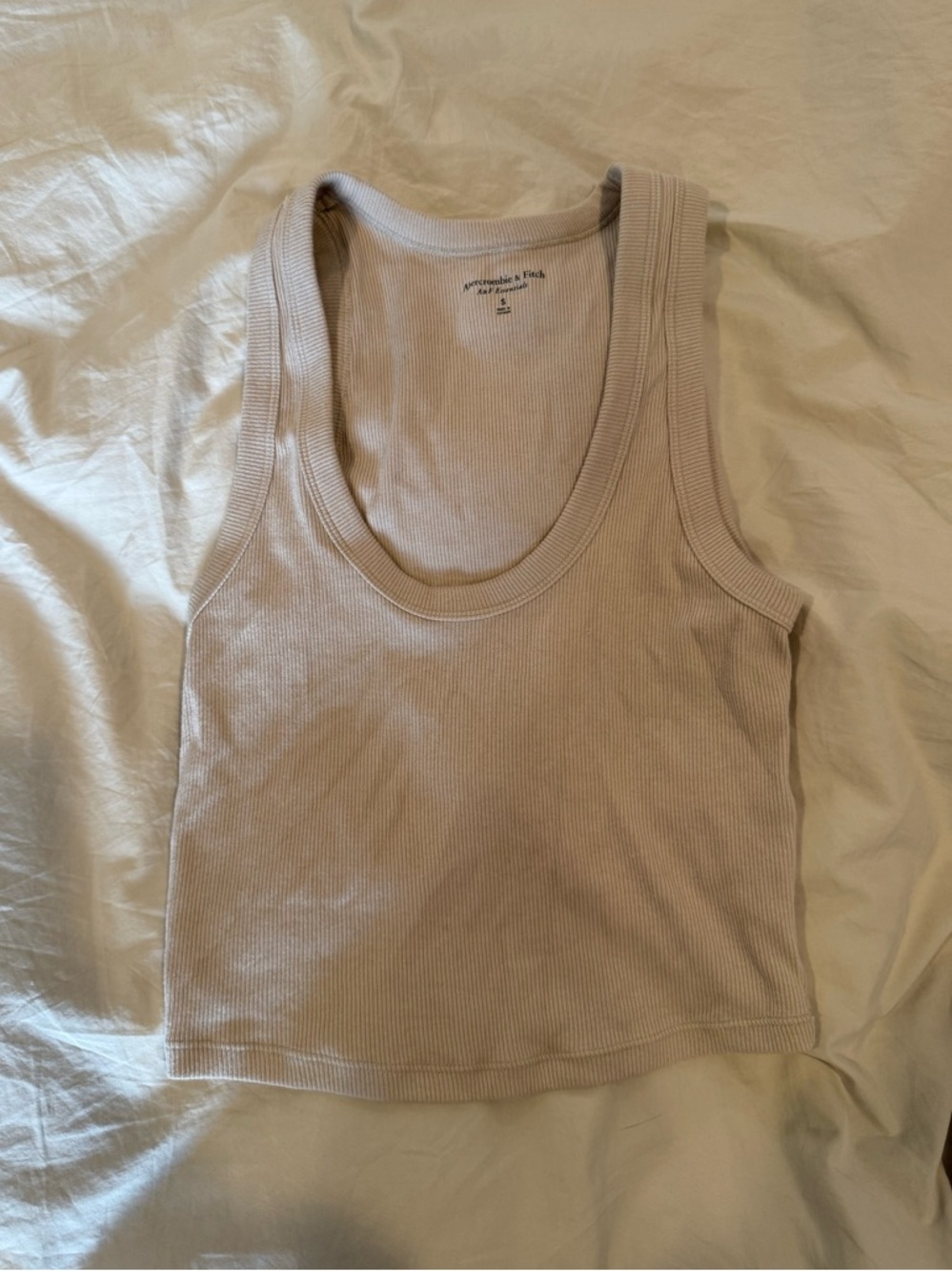 Abercrombie & Fitch Essentials Ribbed Tank Top